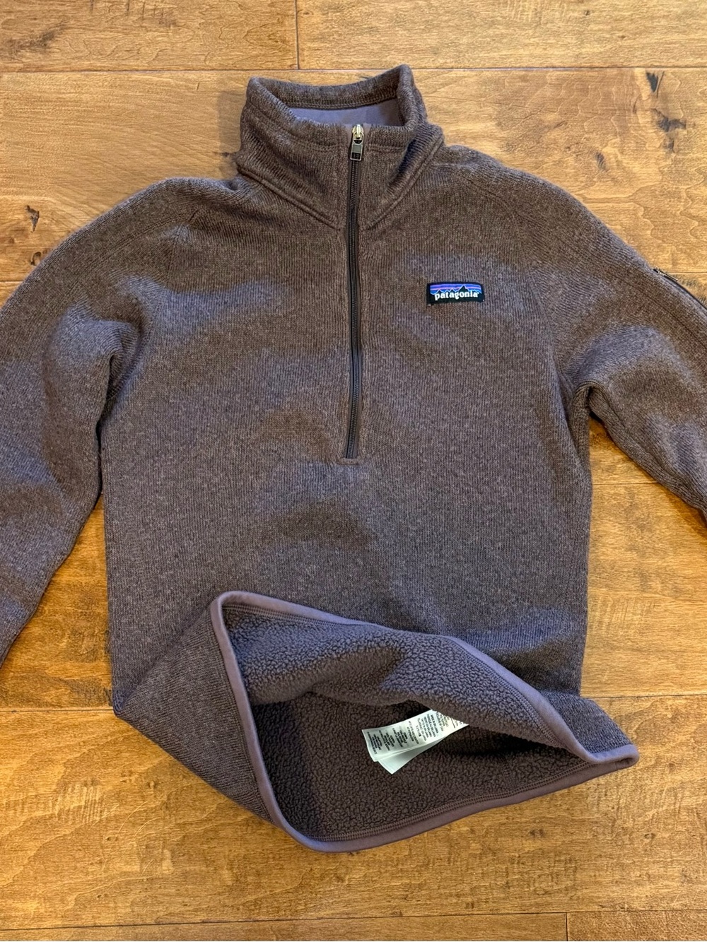Patagonia Better Sweater 1/4 Zip Fleece Pullover BROWN Size S